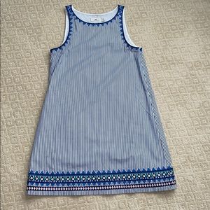 Embroidered Vineyard Vines Striped Shift Dress